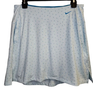 NWT Nike Golf Skirt Skort Size Medium Women's Dri-Fit UV Victory Printed Blue